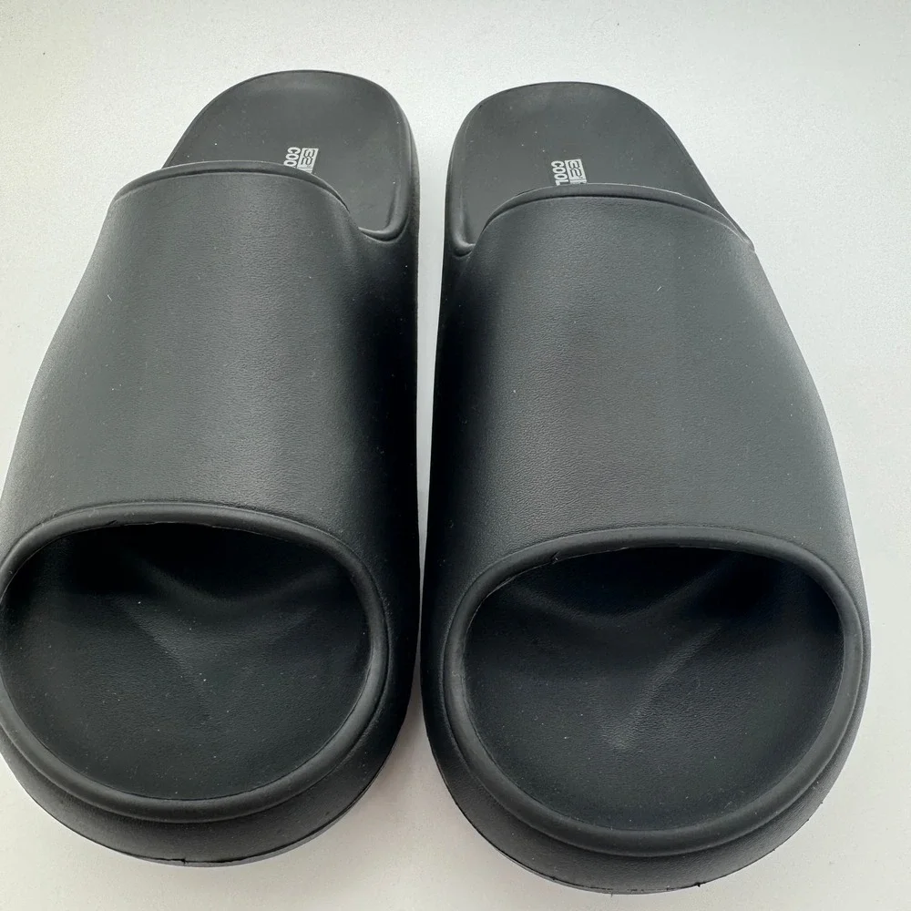 Unisex Cushion Slide Sandals Black Women's 11-12 Men's 9-10